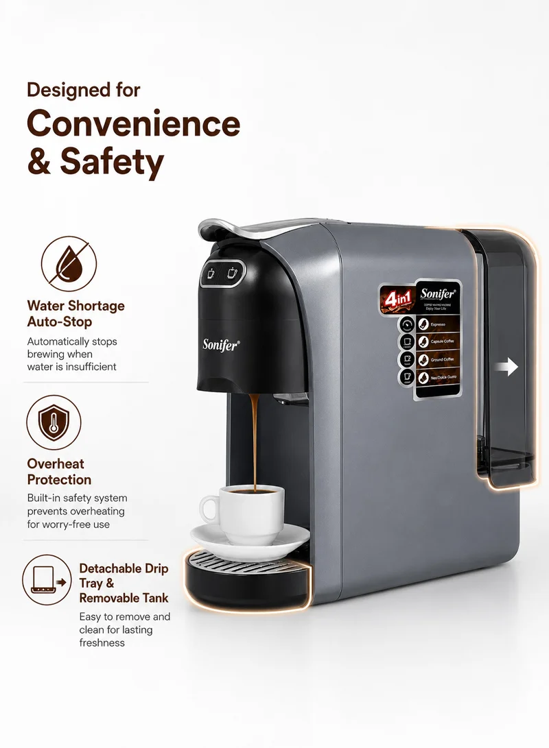 4-in-1 Multifunctional Powder & Capsules Coffee Maker Machine with 20-Bar High-Pressure — photo 5