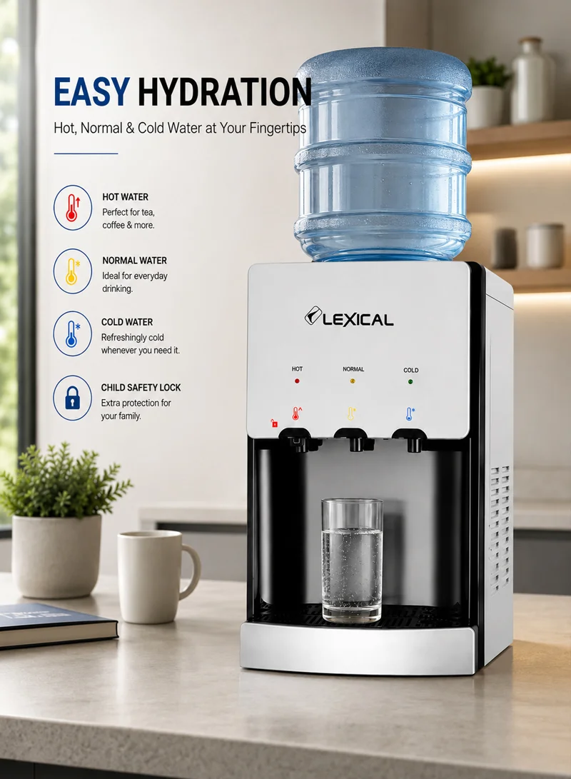 Water Dispenser Hot & Cold With Child Safety Lock - Silver β photo 5