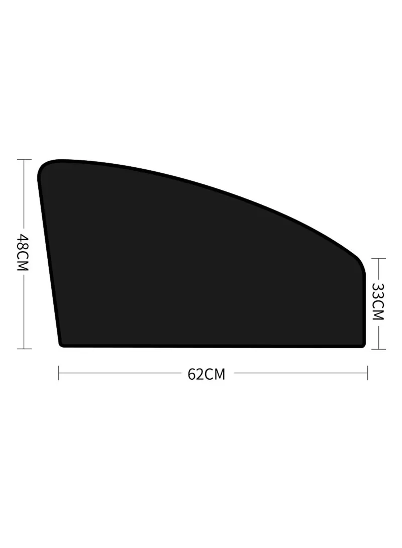 Car Front Side Window Sun Shade UV Protection Polyester Magnetic Car Sunshade Curtain — photo 9