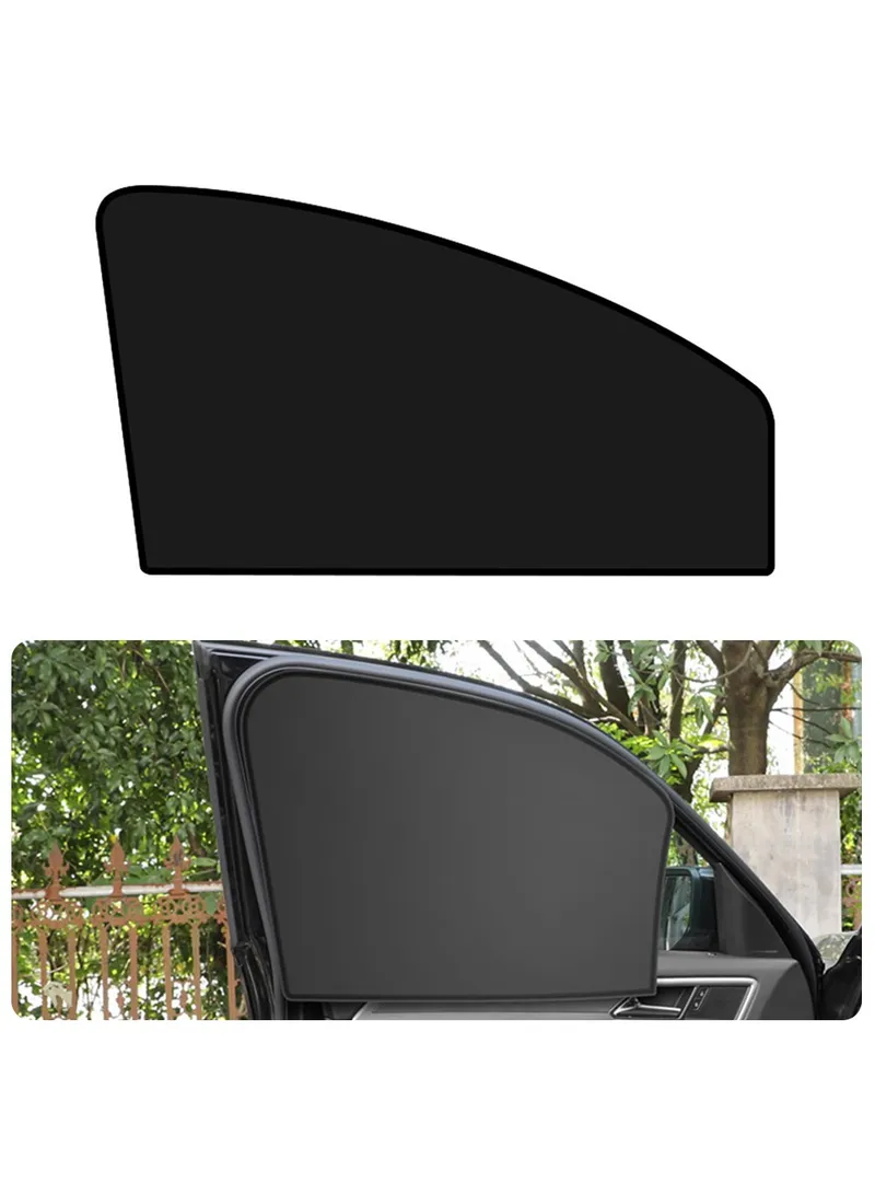 Car Front Side Window Sun Shade UV Protection Polyester Magnetic Car Sunshade Curtain