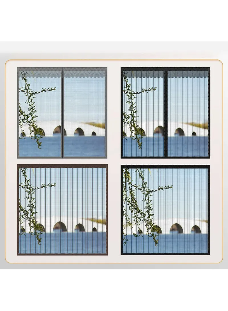140x150cm Magnetic Window Screen Mesh Curtain Screen Invisible Gauze Window - White — photo 4