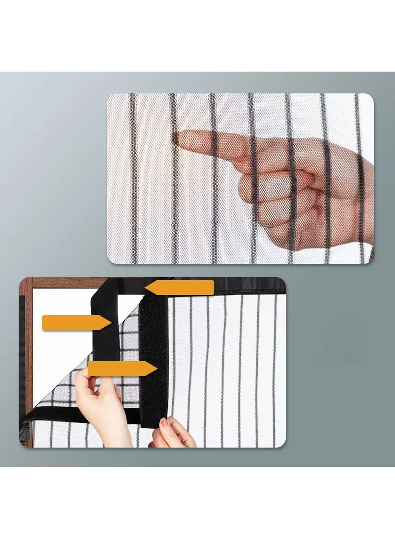 140x150cm Magnetic Window Screen Mesh Curtain Screen Invisible Gauze Window - White — photo 8