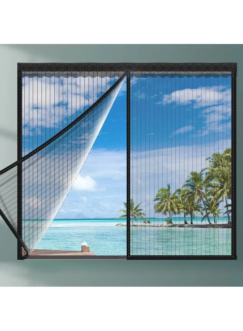 140x150cm Magnetic Window Screen Mesh Curtain Screen Invisible Gauze Window - White — photo 9
