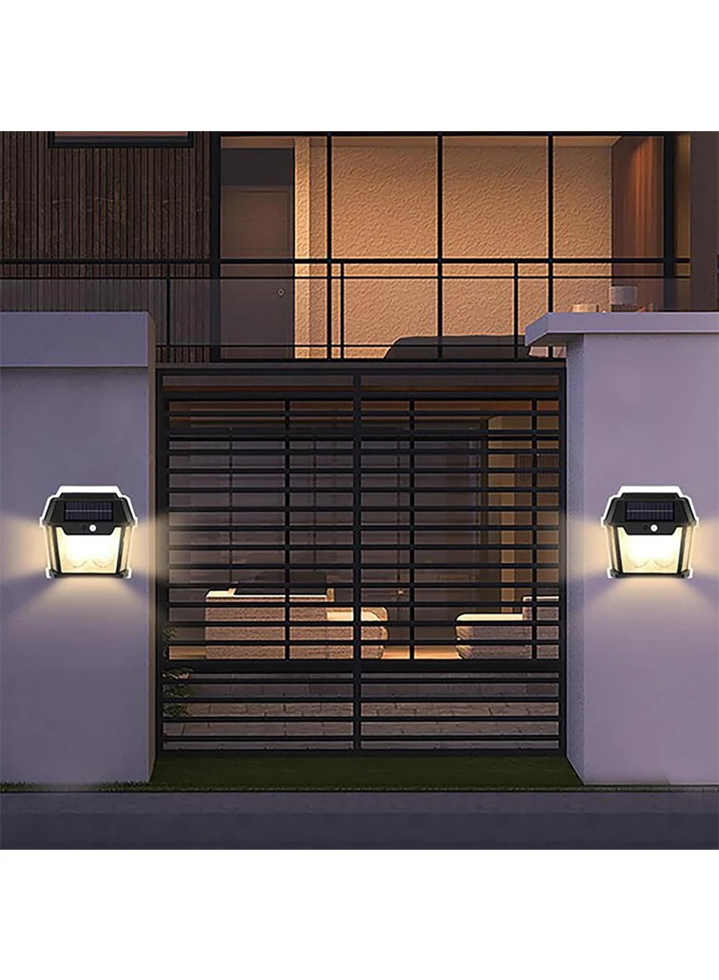 1800mAh Solar Wall Light with Motion Sensor, Warm Light, Waterproof Design & 2 LEDs HW — photo 4