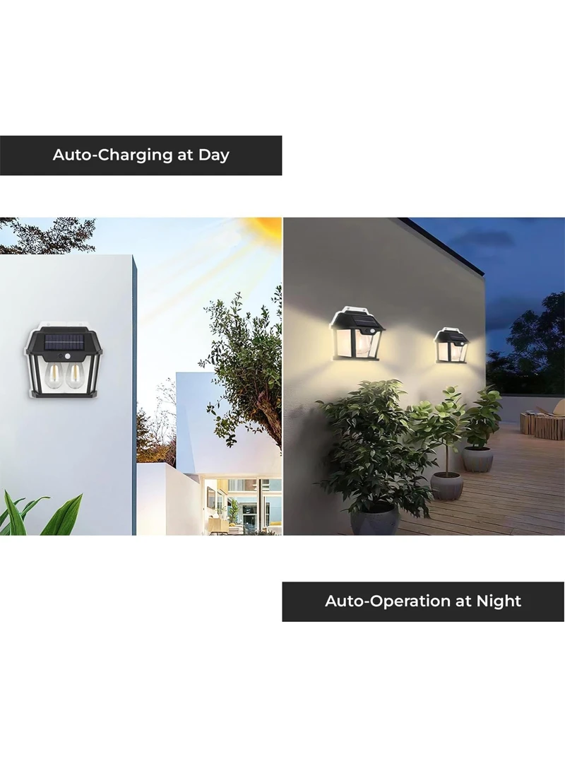 1800mAh Solar Wall Light with Motion Sensor, Warm Light, Waterproof Design & 2 LEDs HW β photo 6