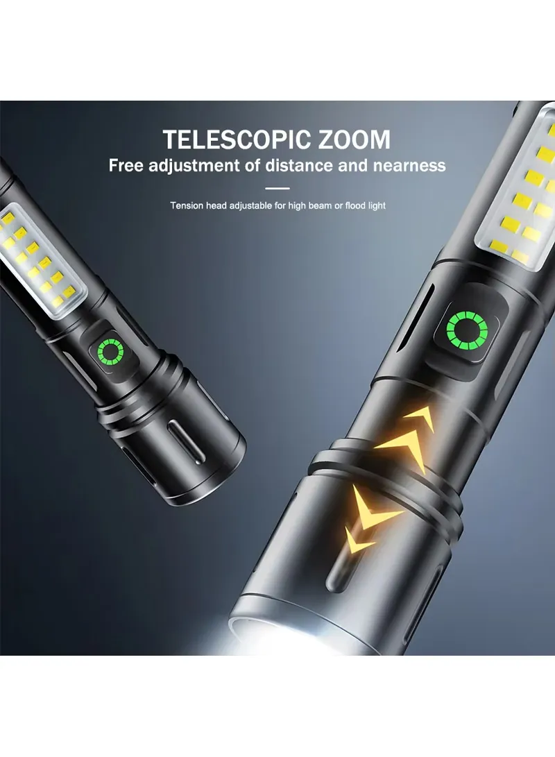 Rechargeable LED Flash Light ALUMINUM ALLOY With 6 Lighting Modes For Indoors & Outdoors β photo 2