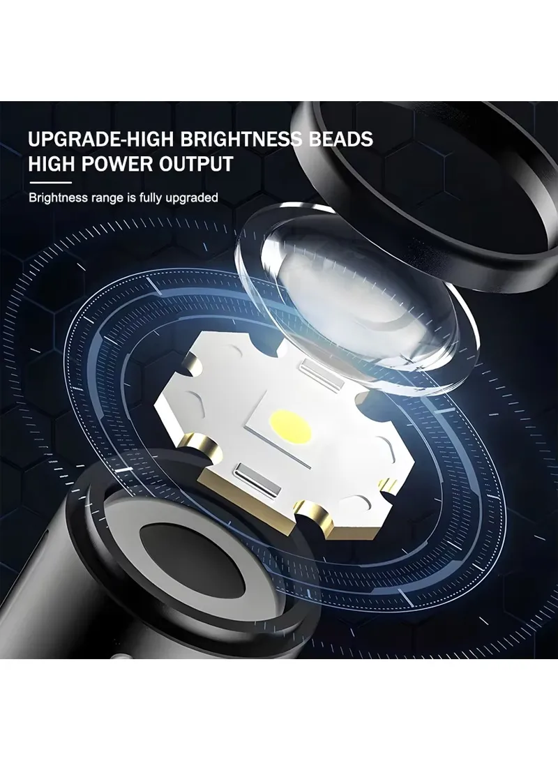 Rechargeable LED Flash Light ALUMINUM ALLOY With 6 Lighting Modes For Indoors & Outdoors β photo 6