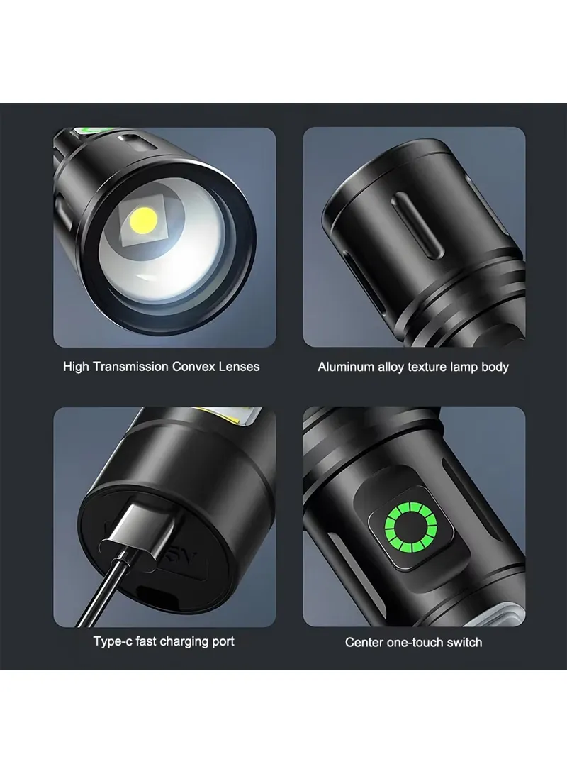 Rechargeable LED Flash Light ALUMINUM ALLOY With 6 Lighting Modes For Indoors & Outdoors β photo 7