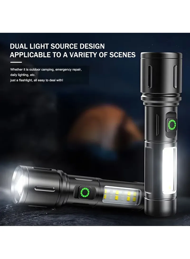 Rechargeable LED Flash Light ALUMINUM ALLOY With 6 Lighting Modes For Indoors & Outdoors — photo 8