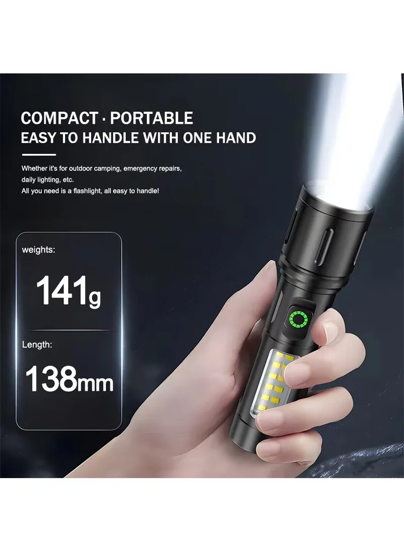 Rechargeable LED Flash Light ALUMINUM ALLOY With 6 Lighting Modes For Indoors & Outdoors — photo 9