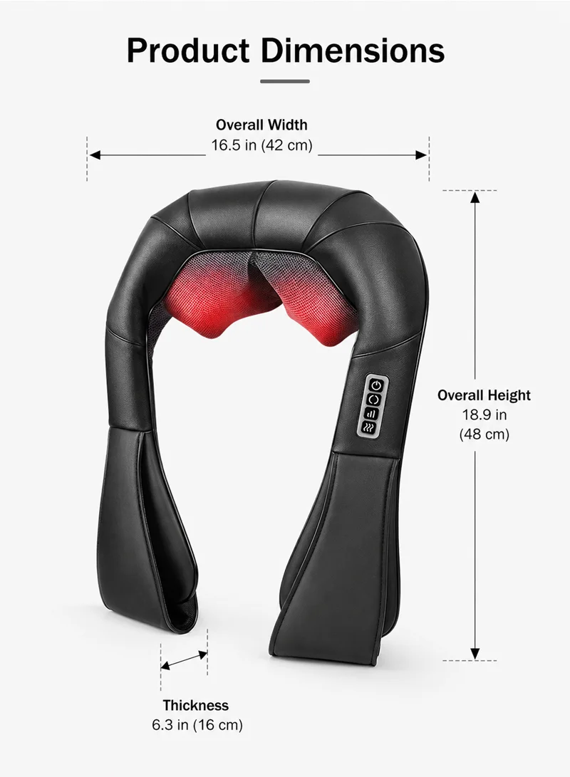 3D Kneading Full-Body Electric Shoulder, Neck Massager with Heat Therapy & Intelligent Timing β photo 2