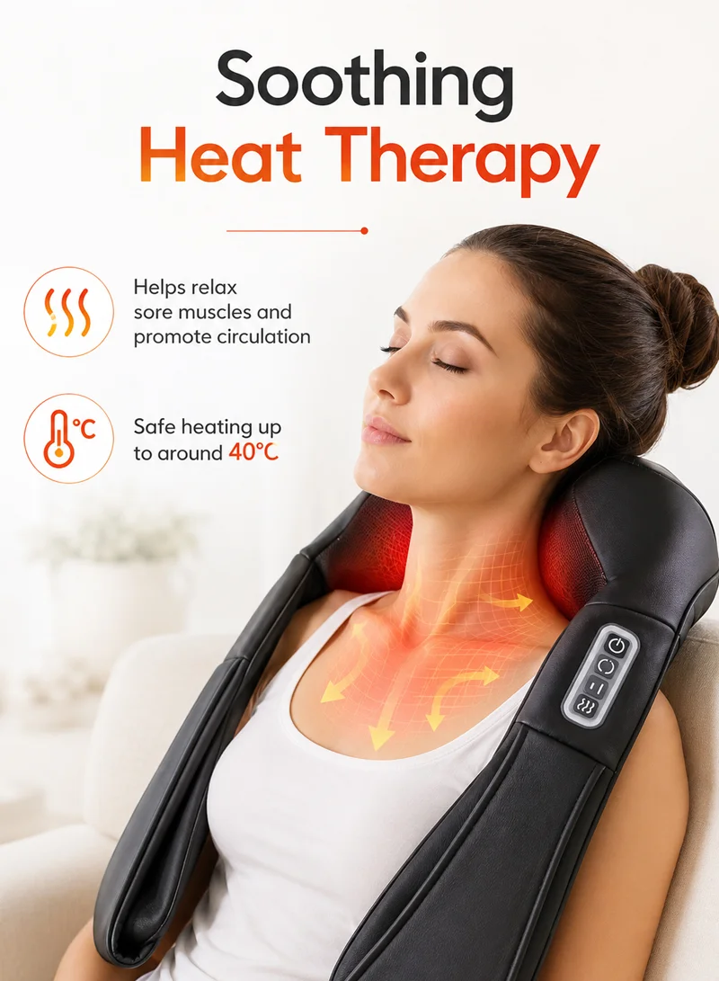 3D Kneading Full-Body Electric Shoulder, Neck Massager with Heat Therapy & Intelligent Timing β photo 4