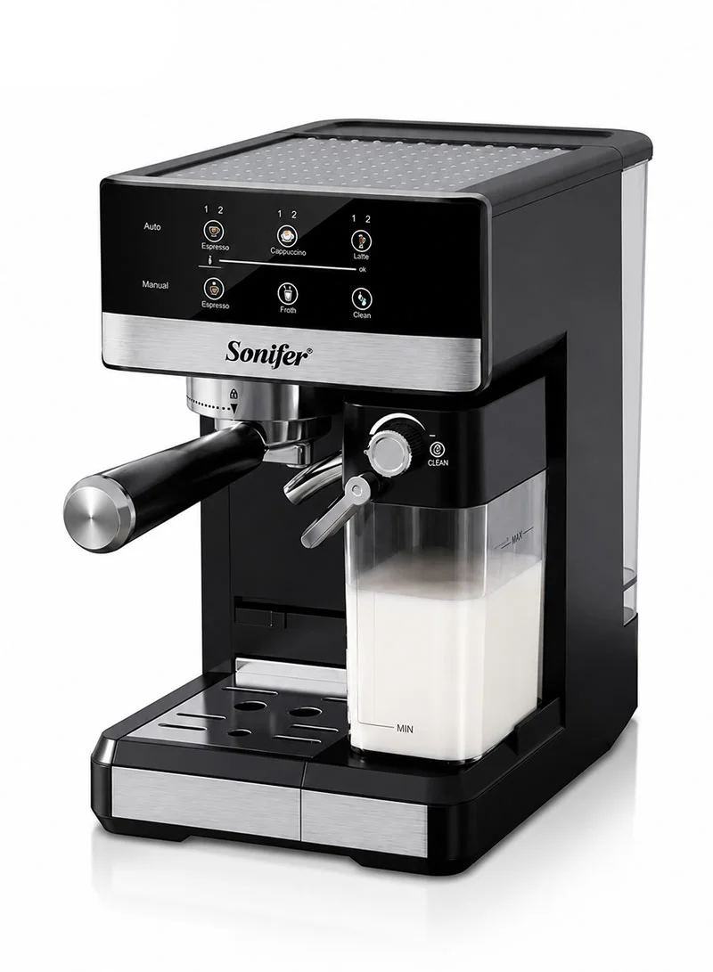 Automatic Espresso Coffee Machine with 20-Bar Pressure & Milk Frother