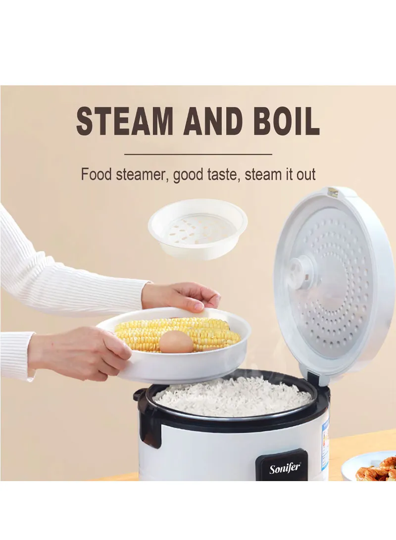 6L Electric Rice Cooker with One-Touch Control, Keep-Warm Function & Steaming Capability β photo 2