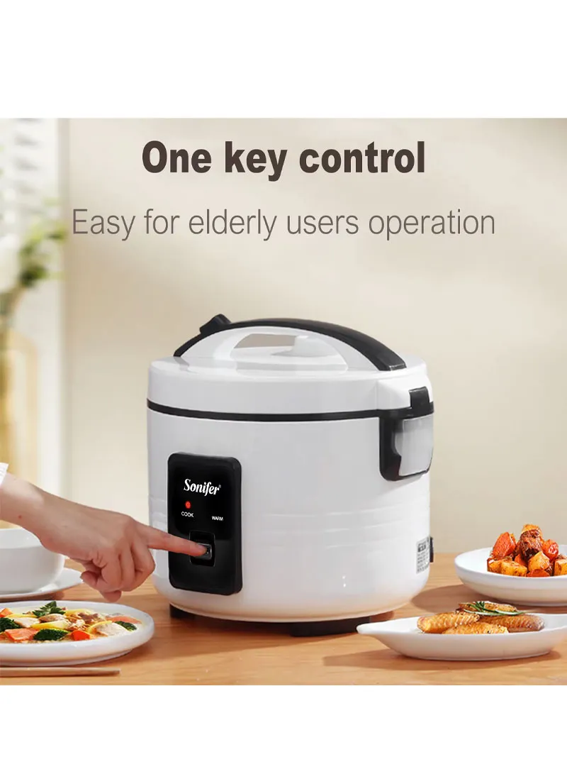 6L Electric Rice Cooker with One-Touch Control, Keep-Warm Function & Steaming Capability — photo 3