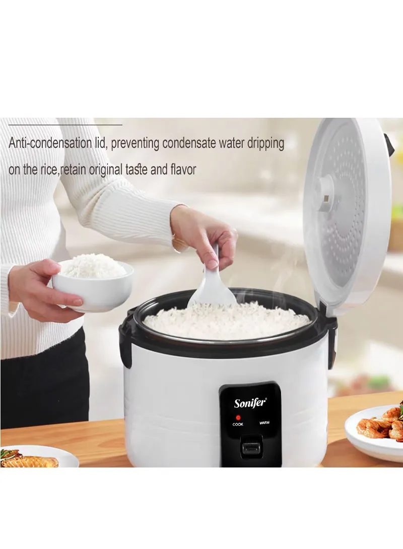 6L Electric Rice Cooker with One-Touch Control, Keep-Warm Function & Steaming Capability β photo 5
