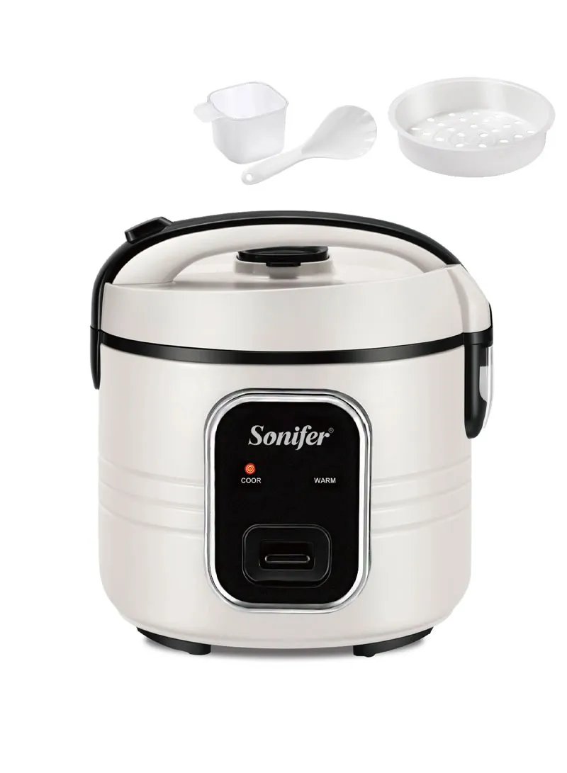 6L Electric Rice Cooker with One-Touch Control, Keep-Warm Function & Steaming Capability