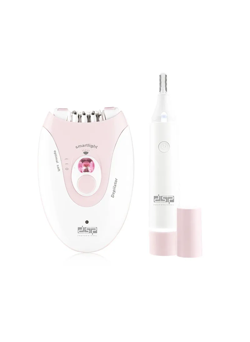 3W Women’s Grooming Kit with Nose Trimmer & Body Epilator, Gentle, Effective Hair Removal, Rech