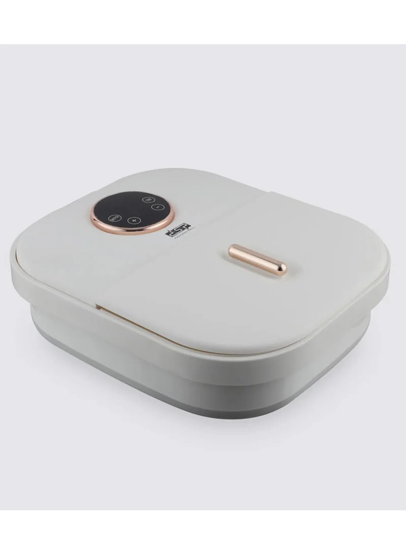 Foldable Electric Foot Bath Massager With 8 Massage Rollers & Constant Temperature - White — photo 3