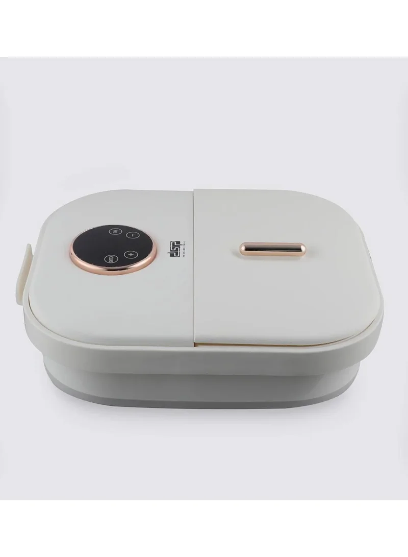 Foldable Electric Foot Bath Massager With 8 Massage Rollers & Constant Temperature - White — photo 4