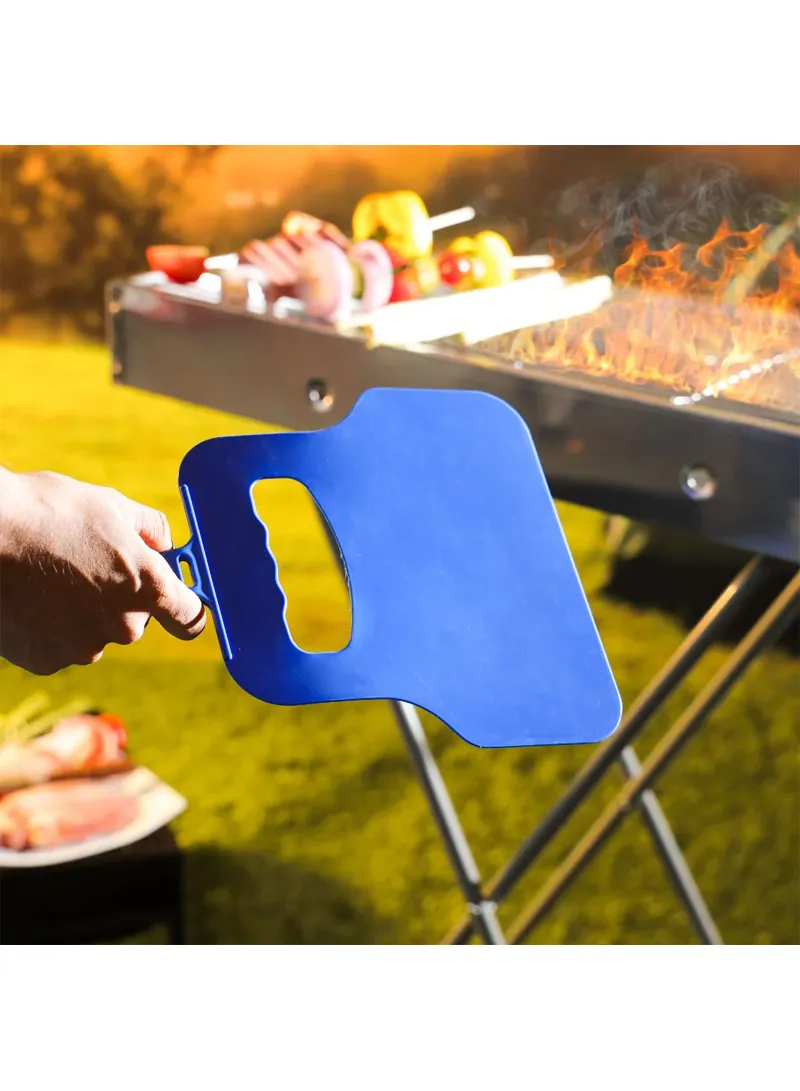 1 PC Durable BBQ Hand Fan Compact, Heat-Resistant Plastic Grill Fan For Easy Fire Starting & Ai β photo 6
