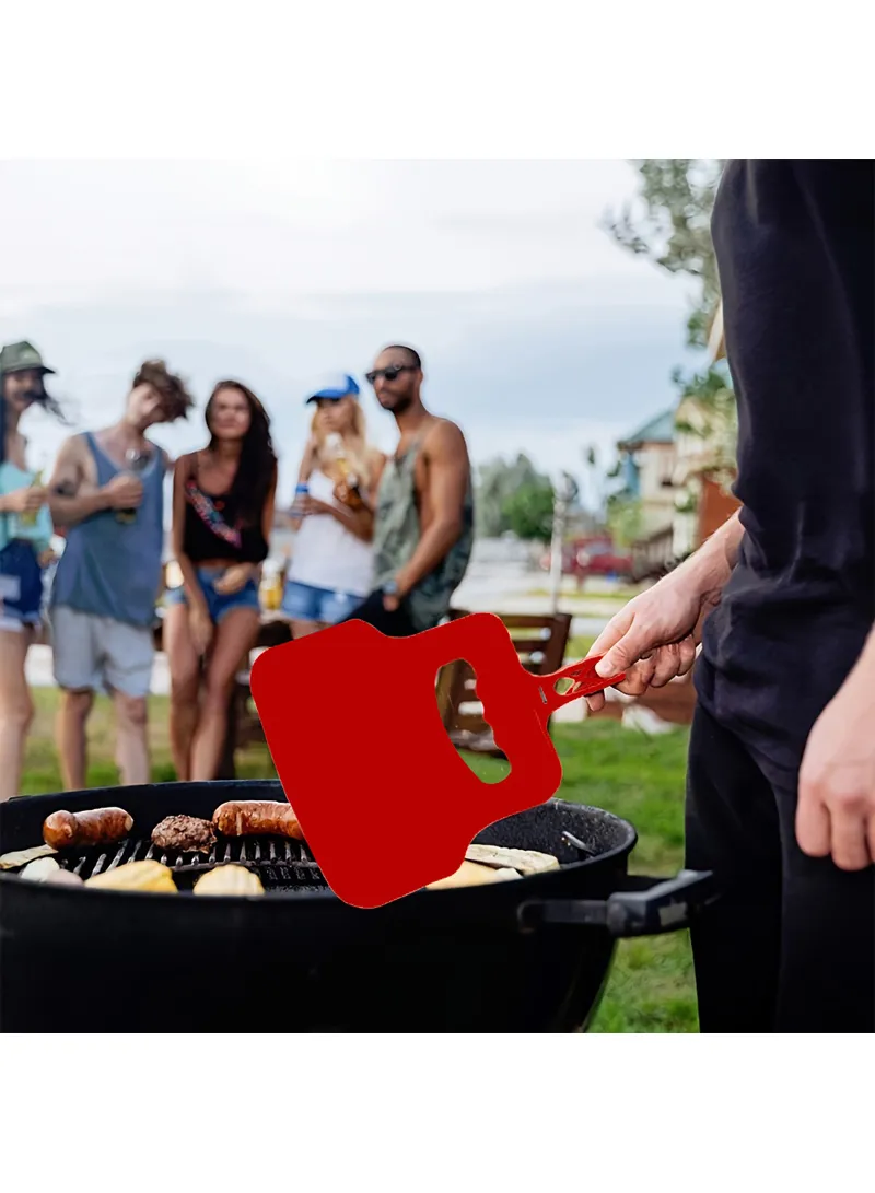 1 PC Durable BBQ Hand Fan Compact, Heat-Resistant Plastic Grill Fan For Easy Fire Starting & Ai β photo 7