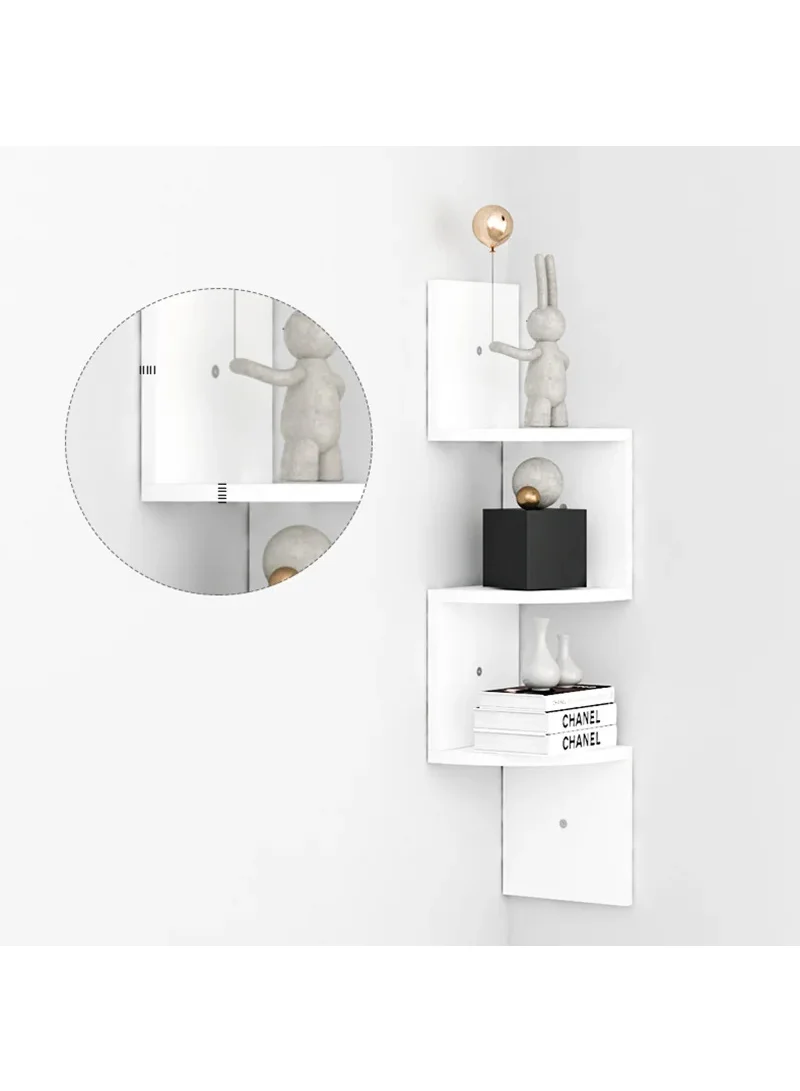 5-Layer Wall Corner Bookshelf Storage Rack Potted Plant Holder Photo Frame Display Stand - Waln β photo 7