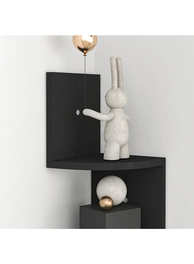 5-Layer Wall Corner Bookshelf Storage Rack Potted Plant Holder Photo Frame Display Stand - Waln — photo 9