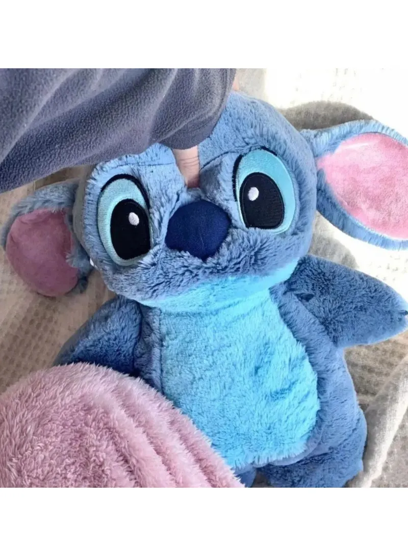 500ml Cartoon Plush Toy Hand Warmer Winter Water-Filled Hot Water Bottle - Blue — photo 4