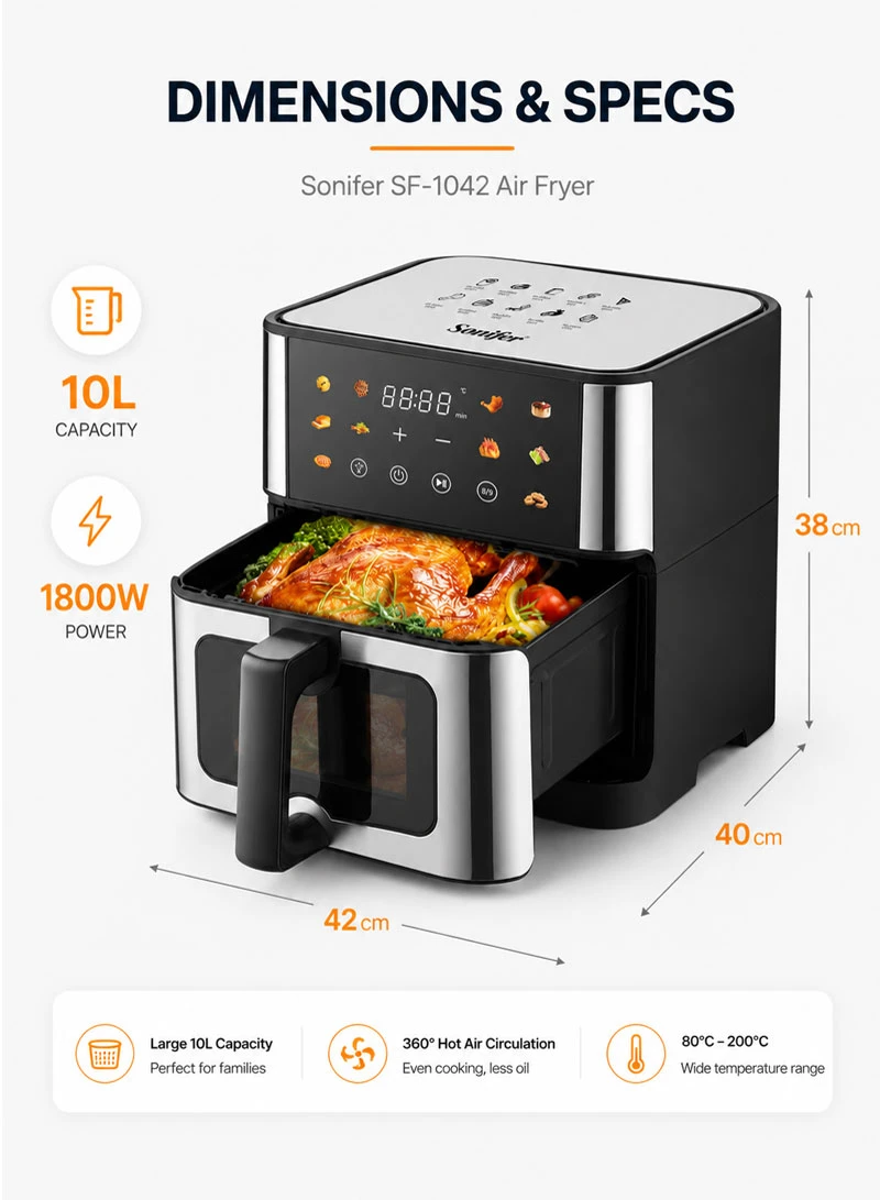 Digital Air Fryer with Touch Control & 10 Preset Modes β photo 2
