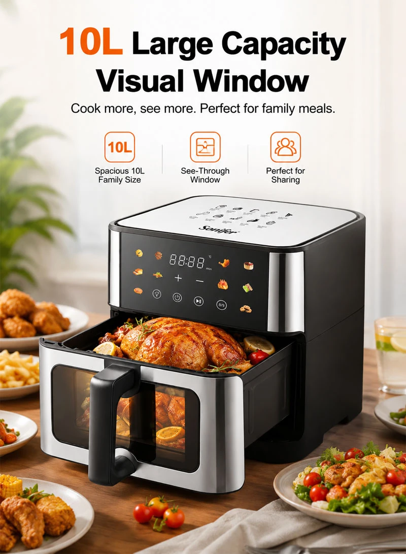 Digital Air Fryer with Touch Control & 10 Preset Modes — photo 3