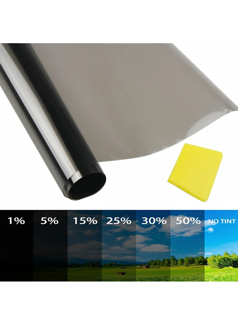 300x50cm Car Window Tint Film Roll Sun Protection Vehicle Solar Tinting Film - 25 Percent β photo 3