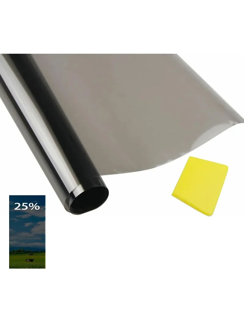 300x50cm Car Window Tint Film Roll Sun Protection Vehicle Solar Tinting Film - 25 Percent