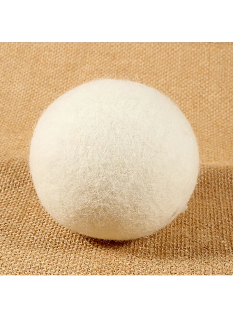 80mm Natural Wool Dryer Ball Laundry Drying Ball β photo 2