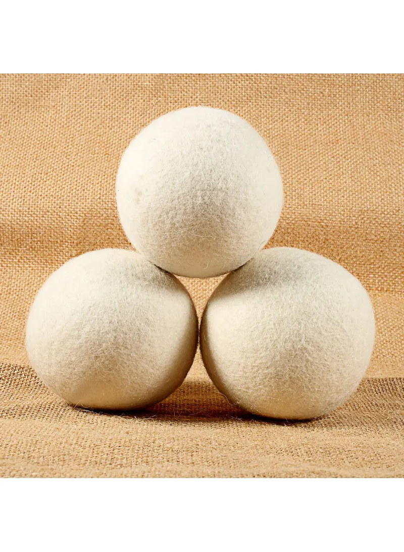 80mm Natural Wool Dryer Ball Laundry Drying Ball β photo 3