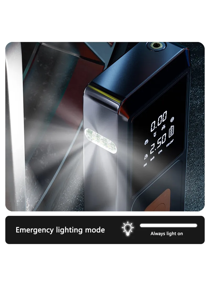 4-in-1 Portable Car Pump Inflator Emergency Jump Starter Power Bank with LED Light, Clmap β photo 4