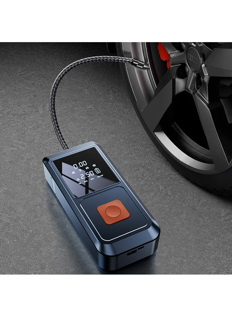 4-in-1 Portable Car Pump Inflator Emergency Jump Starter Power Bank with LED Light, Clmap — photo 6