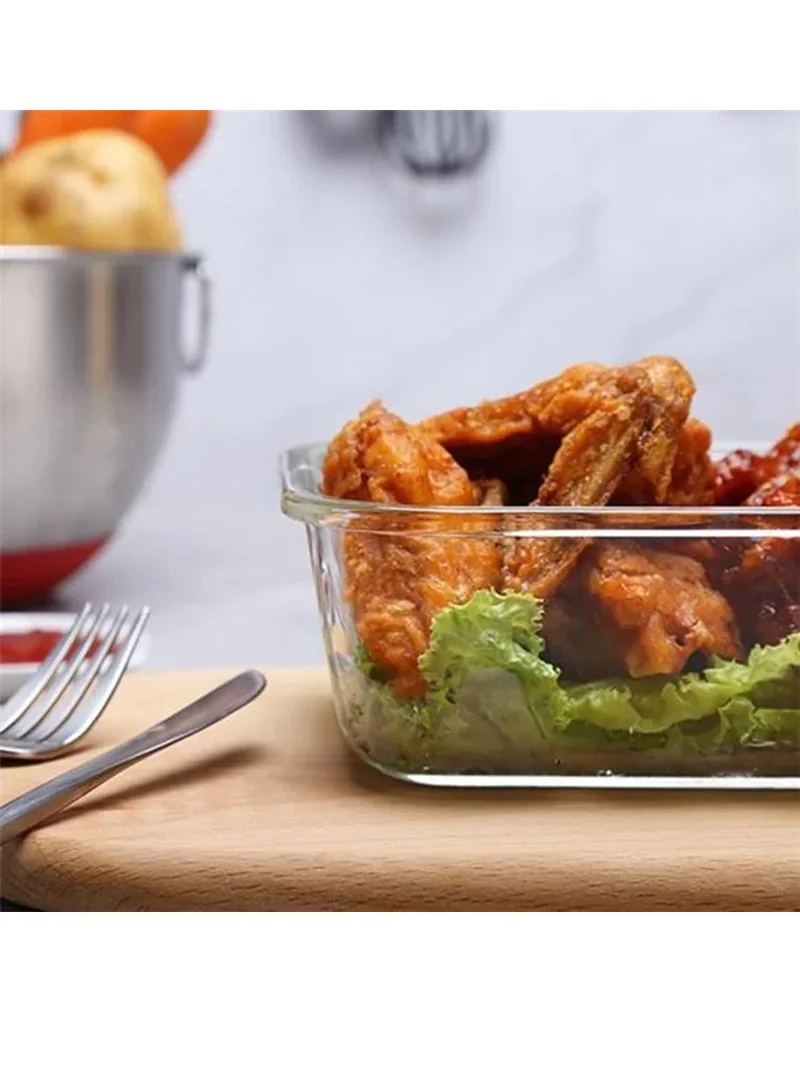 24Pcs Microwave Oven Food Storage Containers Set Borosilicate Glass Fresh Keeping Box - Black β photo 4