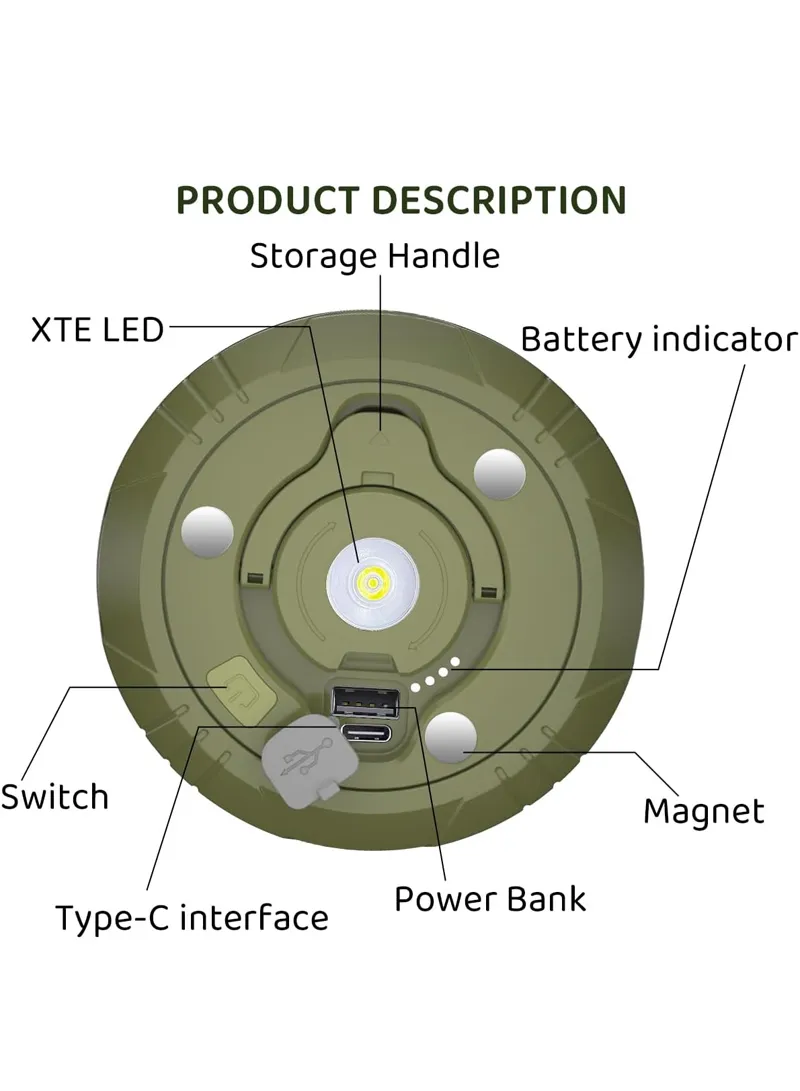 2-In 1 2000mAh 10m Multifunctional Waterproof Camping Strip Light with Power Bank Function, Str — photo 5