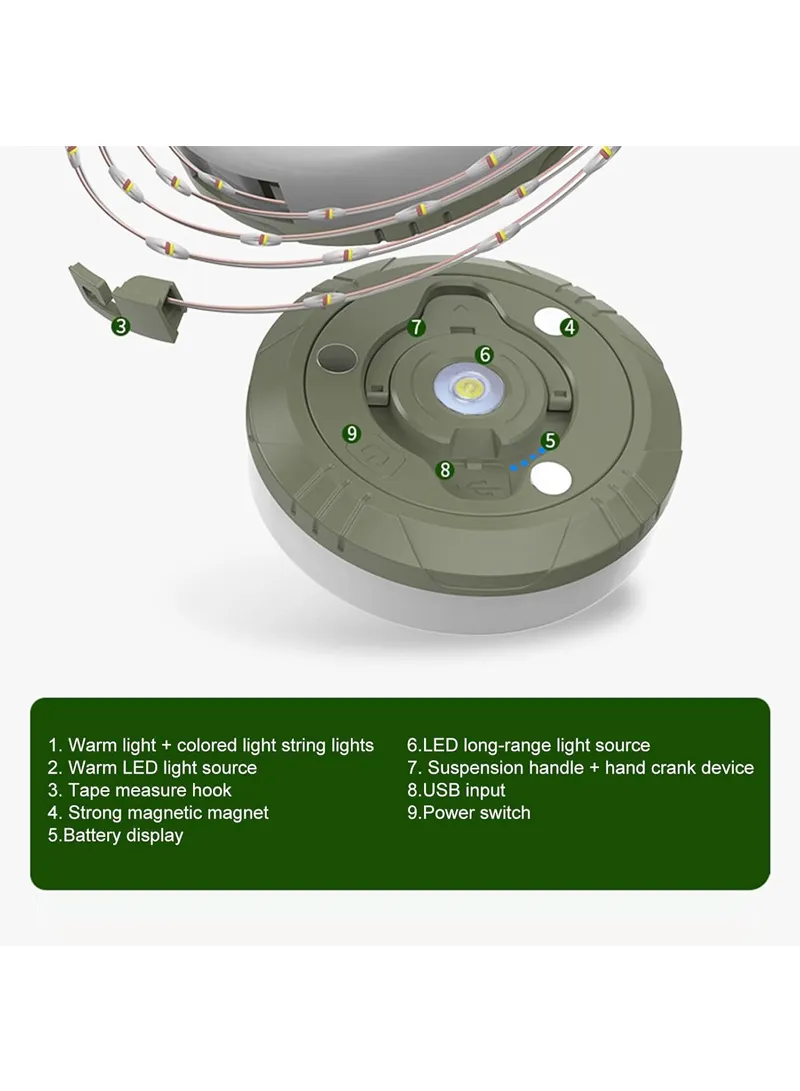 2-In 1 2000mAh 10m Multifunctional Waterproof Camping Strip Light with Power Bank Function, Str β photo 8