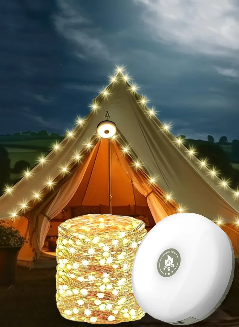 2-In 1 2000mAh 10m Multifunctional Waterproof Camping Strip Light with Power Bank Function, Str