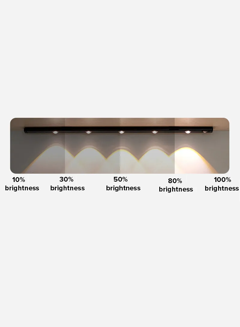 50cm Cat's Eye Under Cabinet Light, 4 LEDs Motion Sensor Closet Lights with Type-C Charging, Ad — photo 6