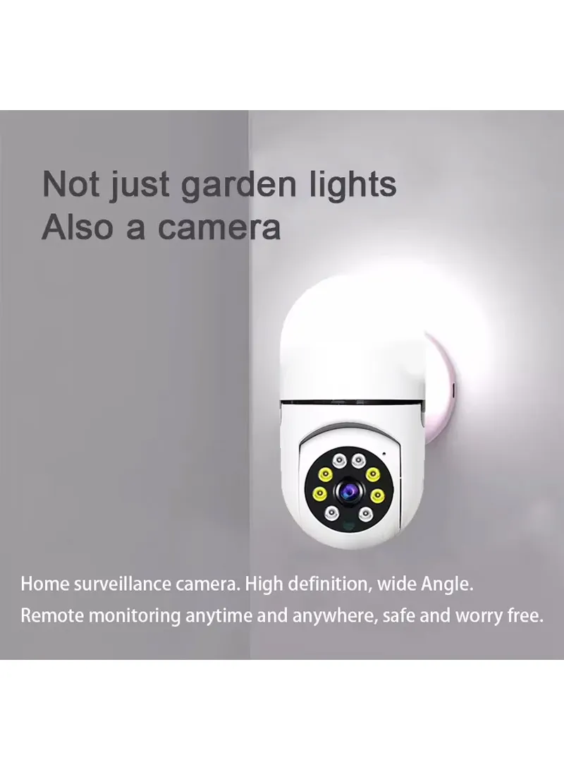 WIFI IP PTZ Camera Color Night Vision Auto-Tracking EU Plug Direct Plug Wall Lamp Bulb Minion C β photo 2