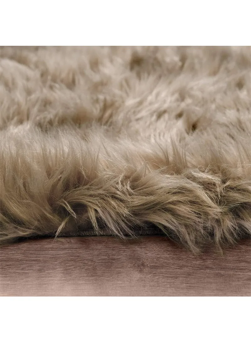 120x180cm Anti-Slip Modern Shaggy Mat With Long Hair - Beige β photo 7