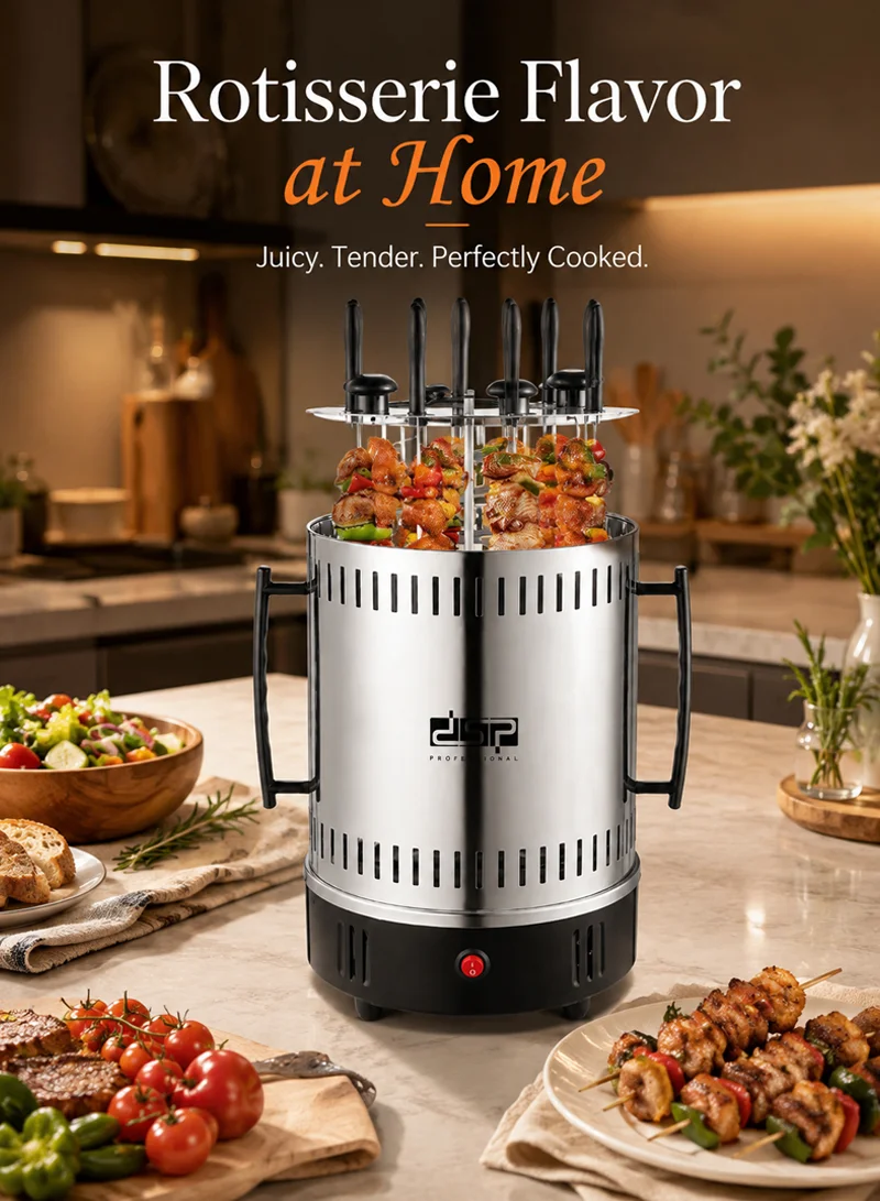 Stainless Steel Electric Barbecue Grill 360° Auto-rotate With 16 Skewers — photo 7