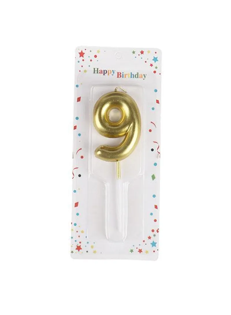 Number “9” Birthday Candle, Birthday Celebration Candle, Birthday Cake Decoration, Cake Topper — photo 2