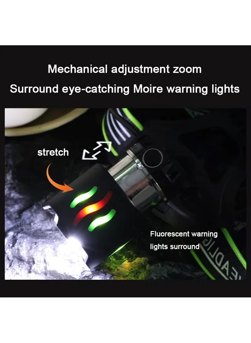 Rechargeable LED Camping Light, With 3 Modes Light Telescopic Focus Waterproof 90° Rotating Typ — photo 4