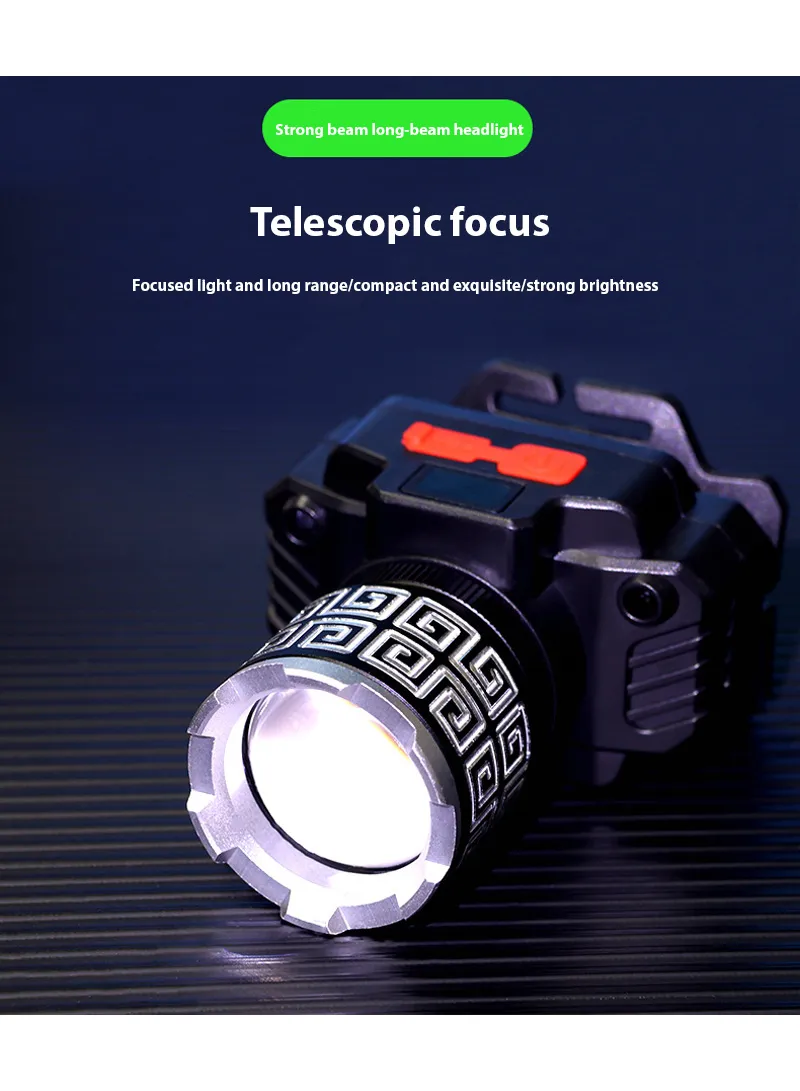 Rechargeable LED Camping Light, with 3 Modes Telescopic Focus Light Waterproof 90 Degree Rotati β photo 2