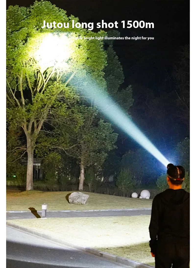 Rechargeable LED Camping Light, with 3 Modes Telescopic Focus Light Waterproof 90 Degree Rotati β photo 3
