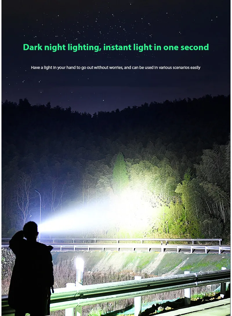 Rechargeable LED Camping Light, with 3 Modes Telescopic Focus Light Waterproof 90 Degree Rotati — photo 5